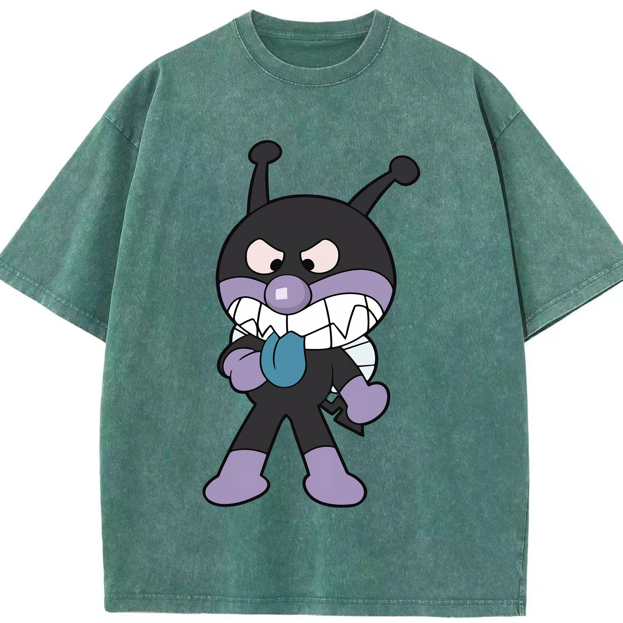 （画像用） アンパンマン Anpanman 綿100% ヴィンテージ風 半袖Tシャツ（フロントプリント）